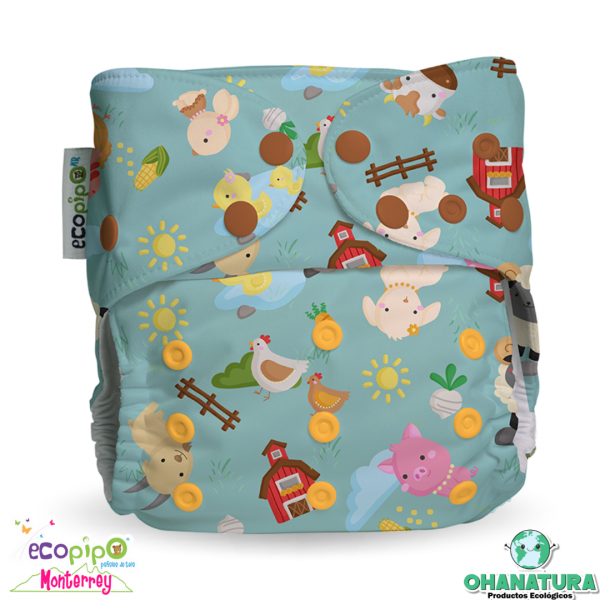 Pañal Ecológico Granjita | (Broches)