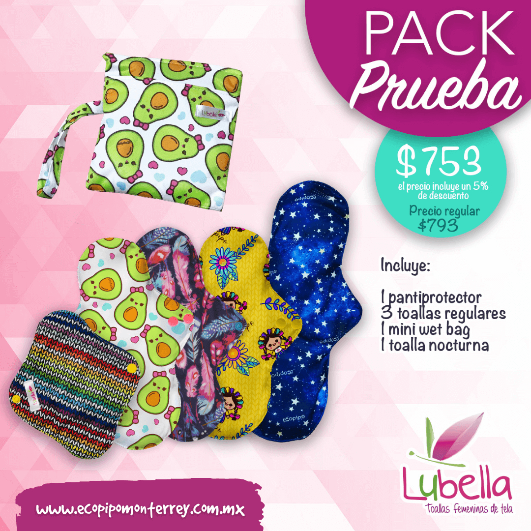 Toallas Femeninas de Tela _ Pack Prueba